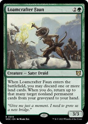 SH2 Loamcrafter Faun - Commander: Wilds of Eldraine (WOC)