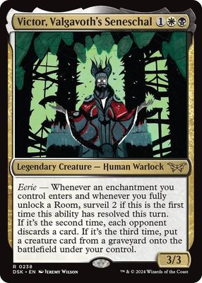 SH2 Victor, Valgavoth's Seneschal - Duskmourn: House of Horror (DSK) Duskmourn: House of Horror