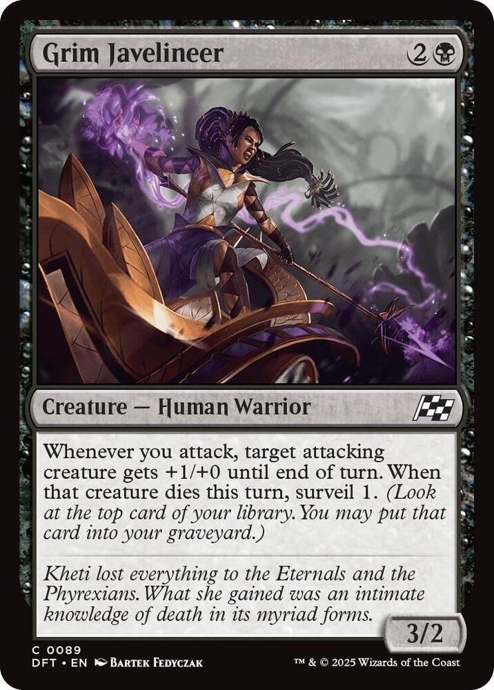 SH2 Grim Javelineer - Aetherdrift (DFT) Foil