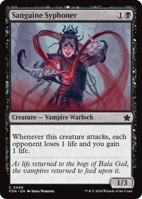 SH2 Sanguine Syphoner - Foundations (FDN) Foil