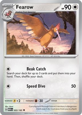 SH2 Fearow - SV: Scarlet &amp; Violet 151