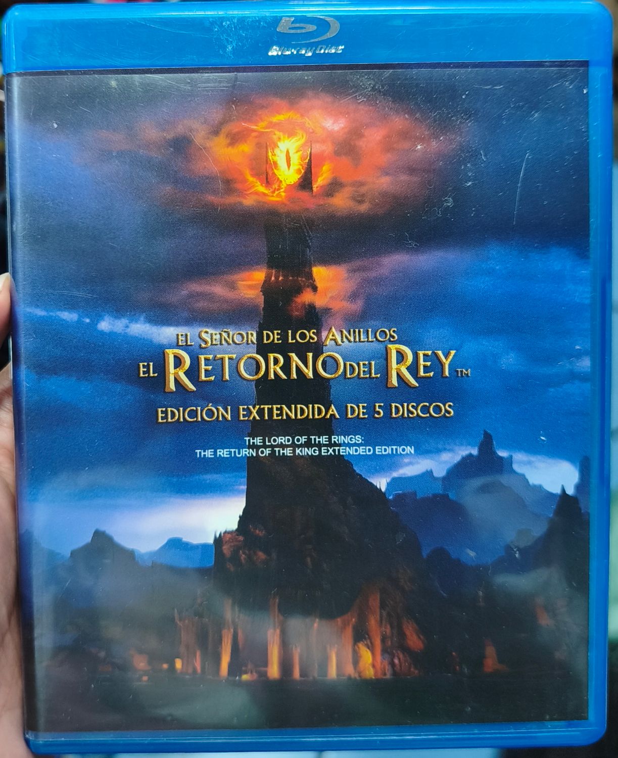 SJ6 El Senor de los Anillos El Retorno del Rey Edición Extendida de 5 Discos Blu Ray Original Español Ingles