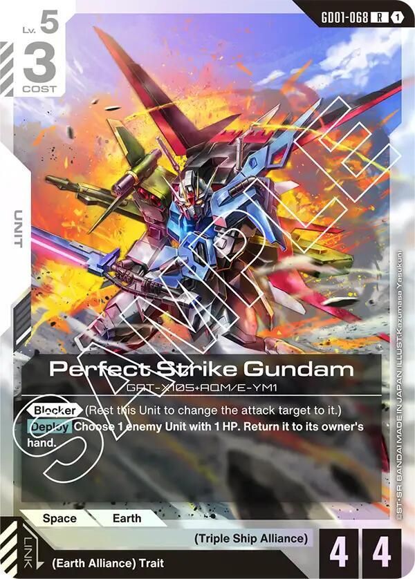 SH2 Perfect Strike Gundam - Newtype Rising (GD01) Foil