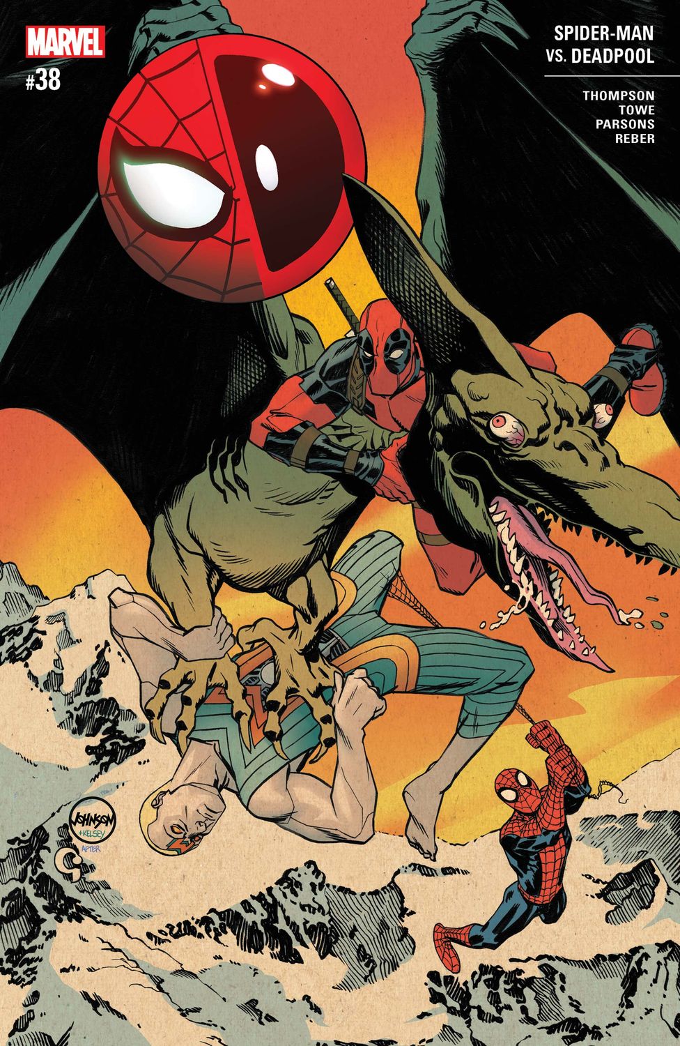 SH1 Spider Man vs Deadpool Comic Issue 38 Marvel