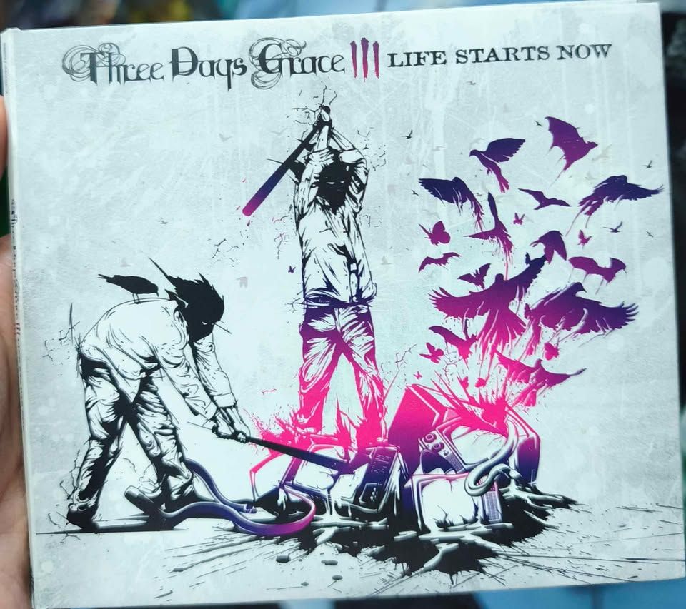 SJ1 Three Days Grace Life Starts Now CD Música Original Usado Completo