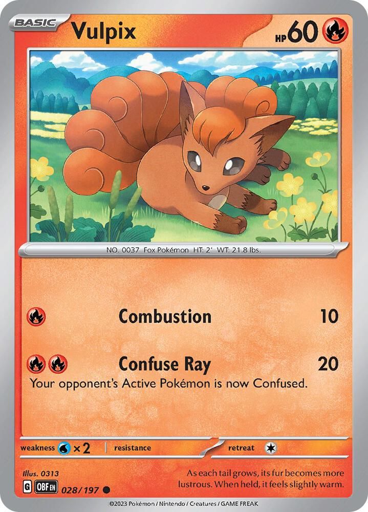 SH2 Vulpix - SV03: Obsidian Flames (OBF)