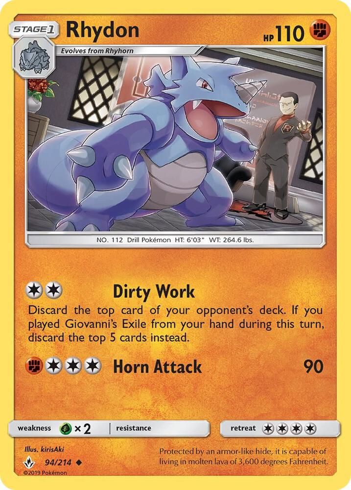 SH2 Rhydon - SM - Unbroken Bonds (SM10)