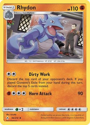 SH2 Rhydon - SM - Unbroken Bonds (SM10)