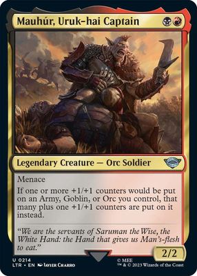 SH3 Mauhur, Uruk-hai Captain - Universes Beyond: The Lord of the Rings: Tales of Middle-earth (LTR)
