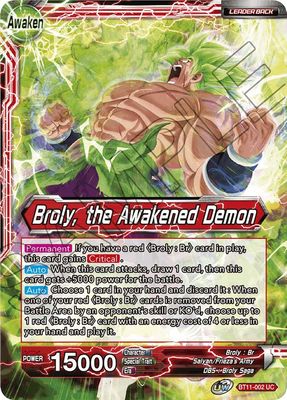 SH3 Broly // Broly, the Awakened Demon - Vermilion Bloodline (DBS-B11)