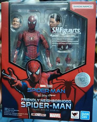 SJ1 Spider Man Figura No Way Home Tamashii Nations Bandai SH Figuarts Friendly Neighborhood