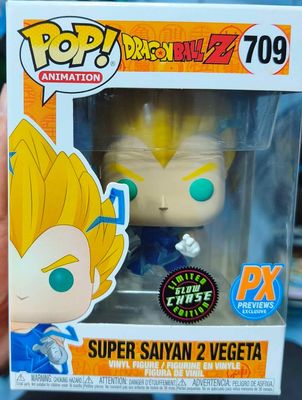 SJ1 Super Saiyan 2 Vegeta Figura Funko Pop Glow Chase PC Dragón Ball Figura