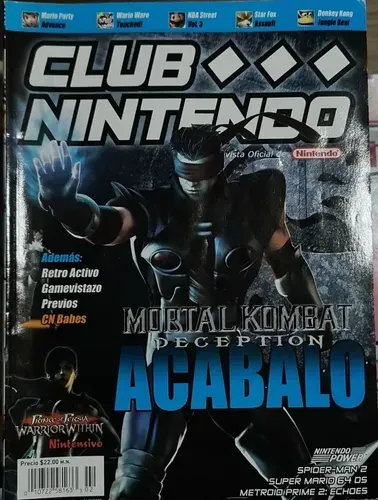 SH1 Club Nintendo Revista Ano 14 Numero 2 Mortal Kombat Deception