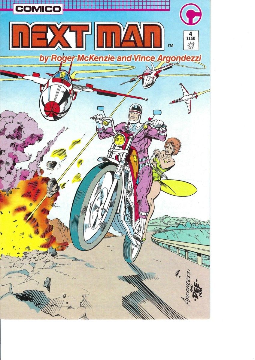 SH16 Next Man Comic Issue 4 Comico Ingles