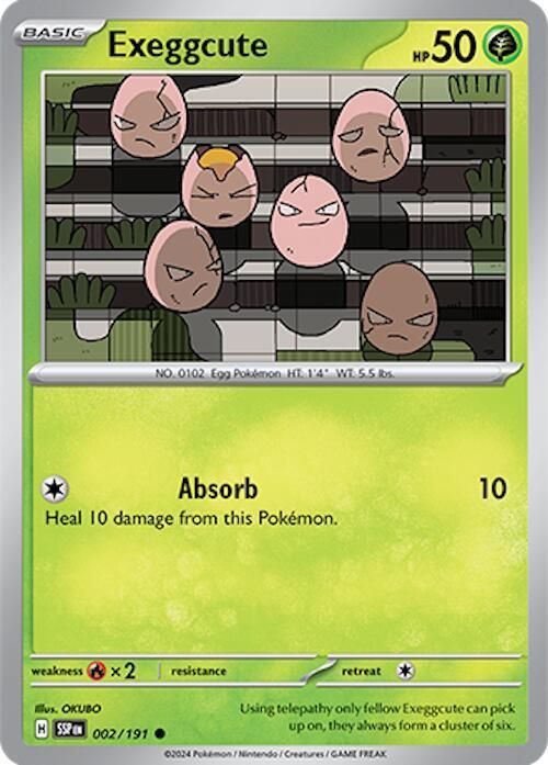 SH3 Exeggcute - 002/191 - SV08: Surging Sparks (SSP)