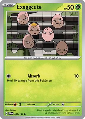 SH3 Exeggcute - 002/191 - SV08: Surging Sparks (SSP)