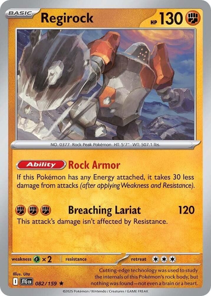 SH16 Regirock - SV09: Journey Together (JTG) Foil