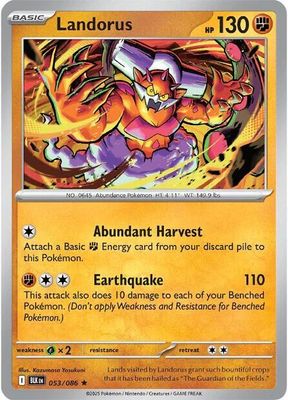 SH3 Landorus - SV: Black Bolt (BLK) Foil