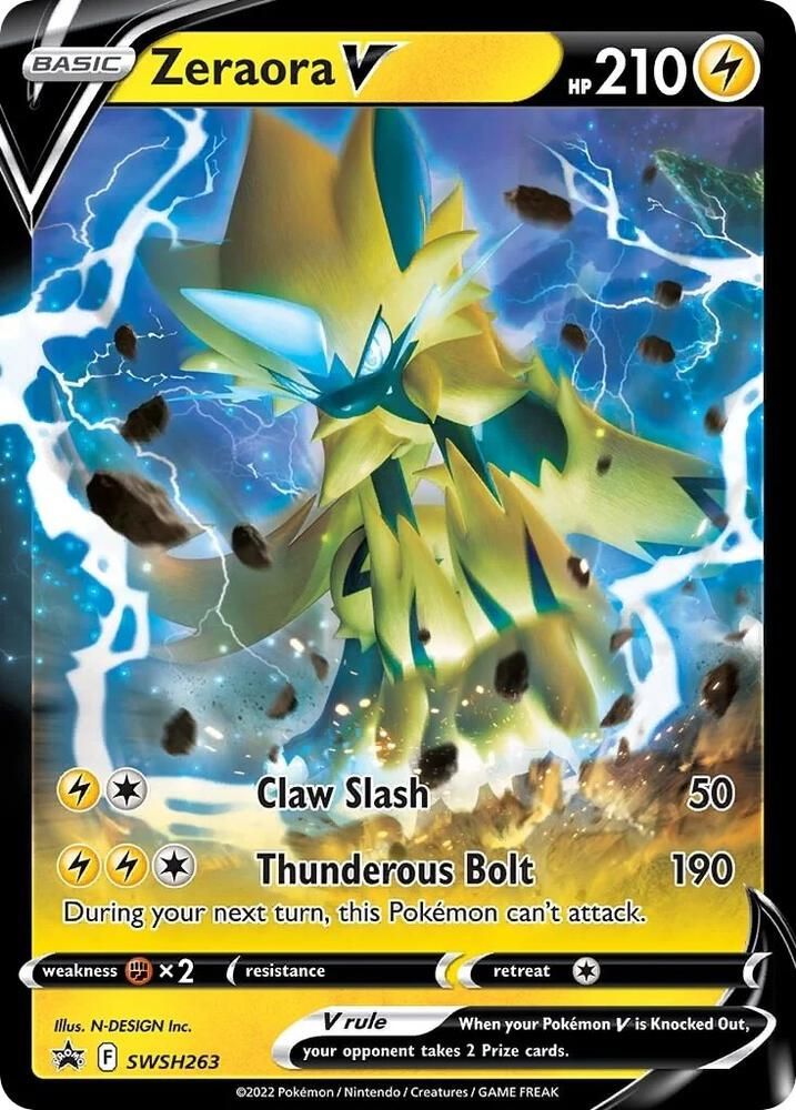 SH3 Zeraora V - SWSH263 - SWSH: Sword &amp; Shield Promo Cards (SWSD) SWSH: Sword &amp; Shield Promo Cards