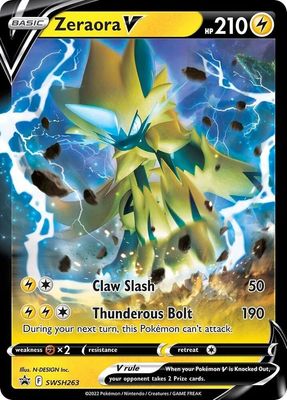 SH3 Zeraora V - SWSH263 - SWSH: Sword &amp; Shield Promo Cards (SWSD) SWSH: Sword &amp; Shield Promo Cards