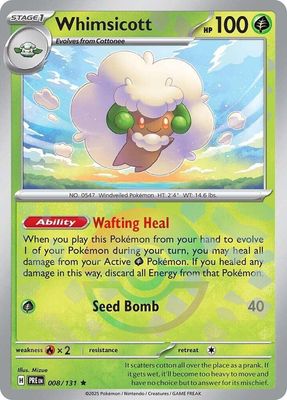 SH3 Whimsicott (Poke Ball Pattern) - SV: Prismatic Evolutions (PRE) *Espanol*