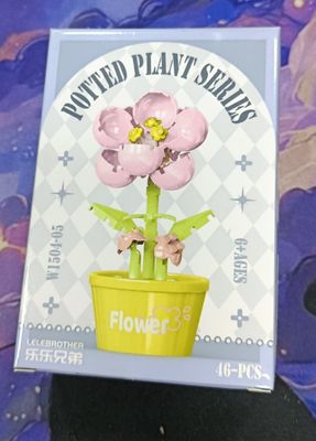 KM Flor Rosadas Miniblocks Potted Plant Series