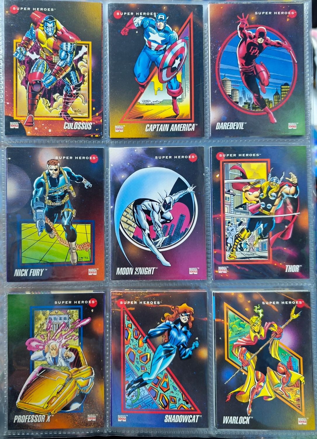 SH1 Cartas Comics Set de 9 Cartas Originales