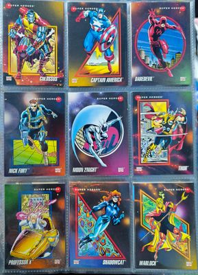 SH1 Cartas Comics Set de 9 Cartas Originales