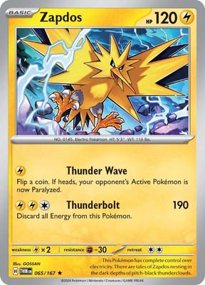 SH3 Zapdos - SV06: Twilight Masquerade (TWM) Holo *Portugues*