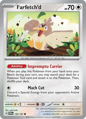 SH3 Farfetch'd - SV06: Twilight Masquerade (TWM) Foil *Espanol*