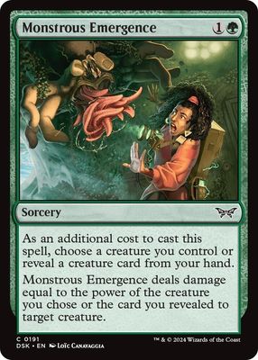 SH2 Monstrous Emergence - Duskmourn: House of Horror (Foil) Duskmourn: House of Horror