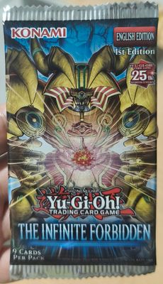 SJ1 The Infinite Forbidden Booster Pack Yugioh Card Game Ingles