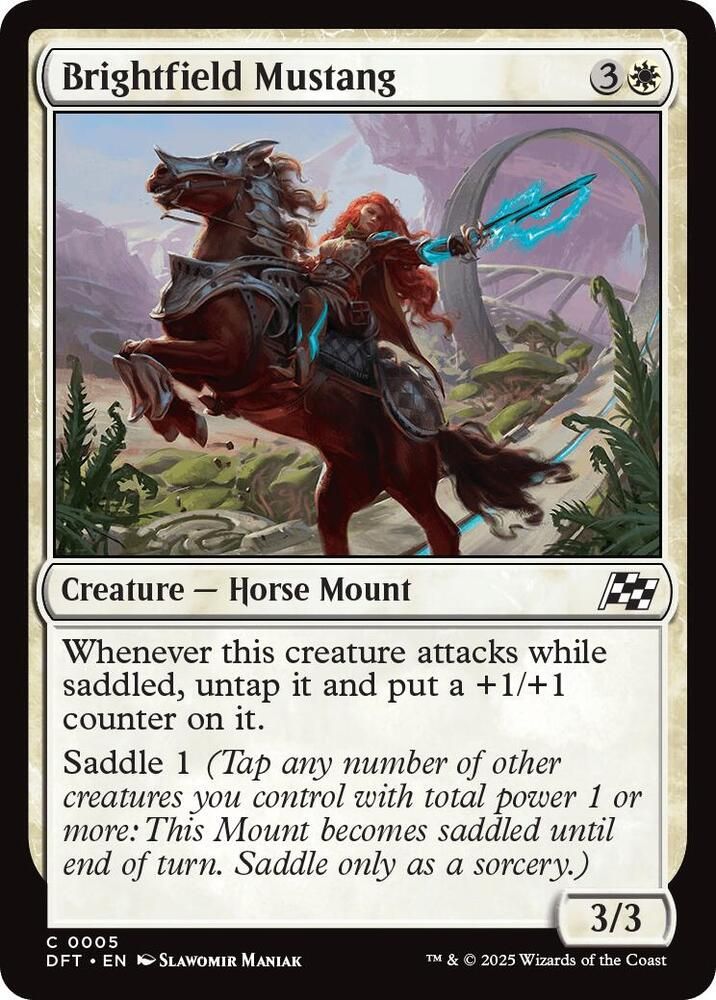 SH3 Brightfield Mustang - Aetherdrift (DFT) Aetherdrift Foil
