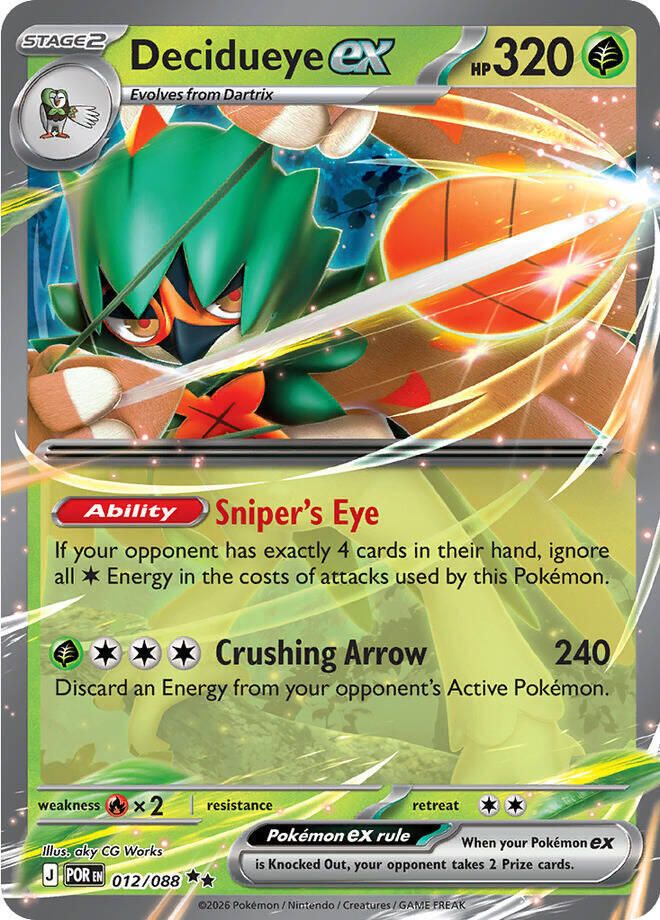 SJF Decidueye ex - 012/088 - ME03: Perfect Order (POR)