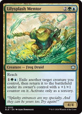 SH1 Lilysplash Mentor - Bloomburrow (BLB) Foil
