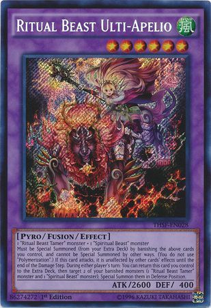 SH4 Ritual Beast Ulti-Apelio - THSF-EN028 - Secret Rare 1st Edition The Secret Forces (THSF) 1st Edition Singles