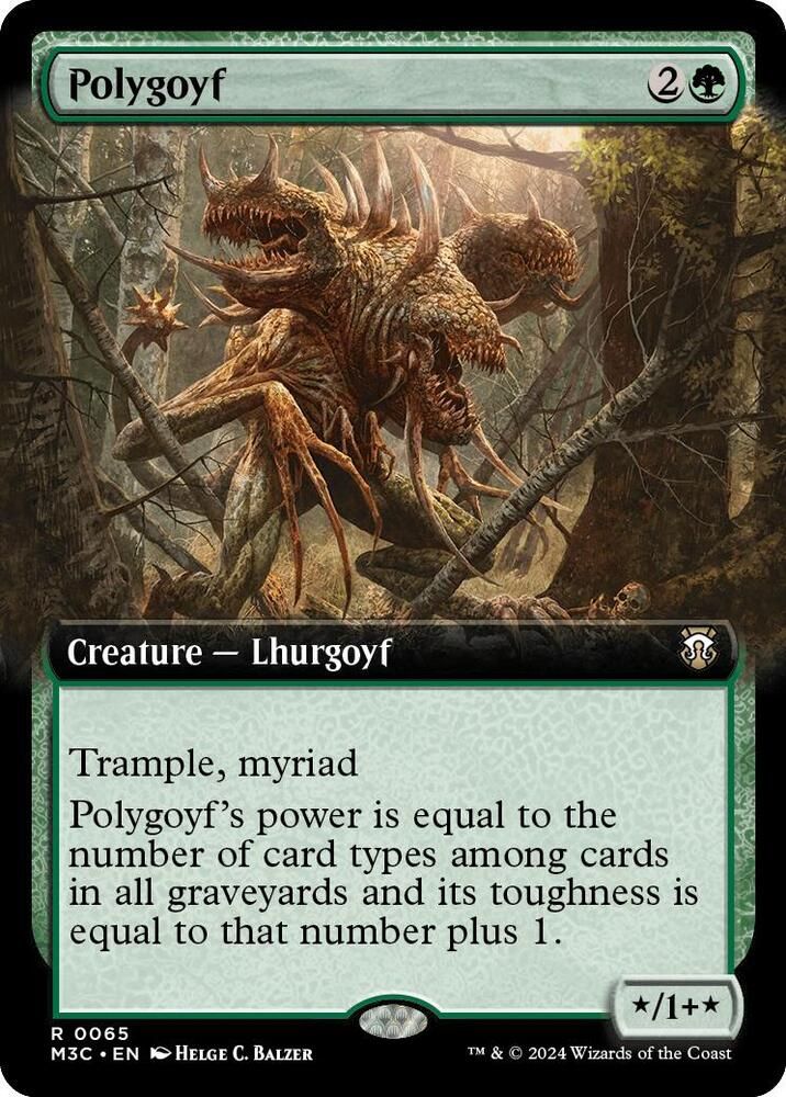 SH4 Polygoyf (Extended Art) - Commander: Modern Horizons 3 (M3C)