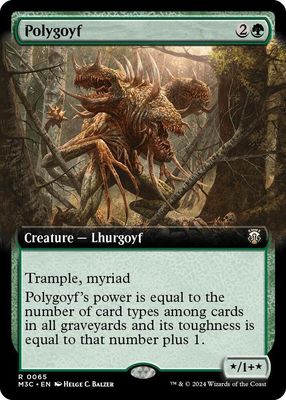 SH4 Polygoyf (Extended Art) - Commander: Modern Horizons 3 (M3C)