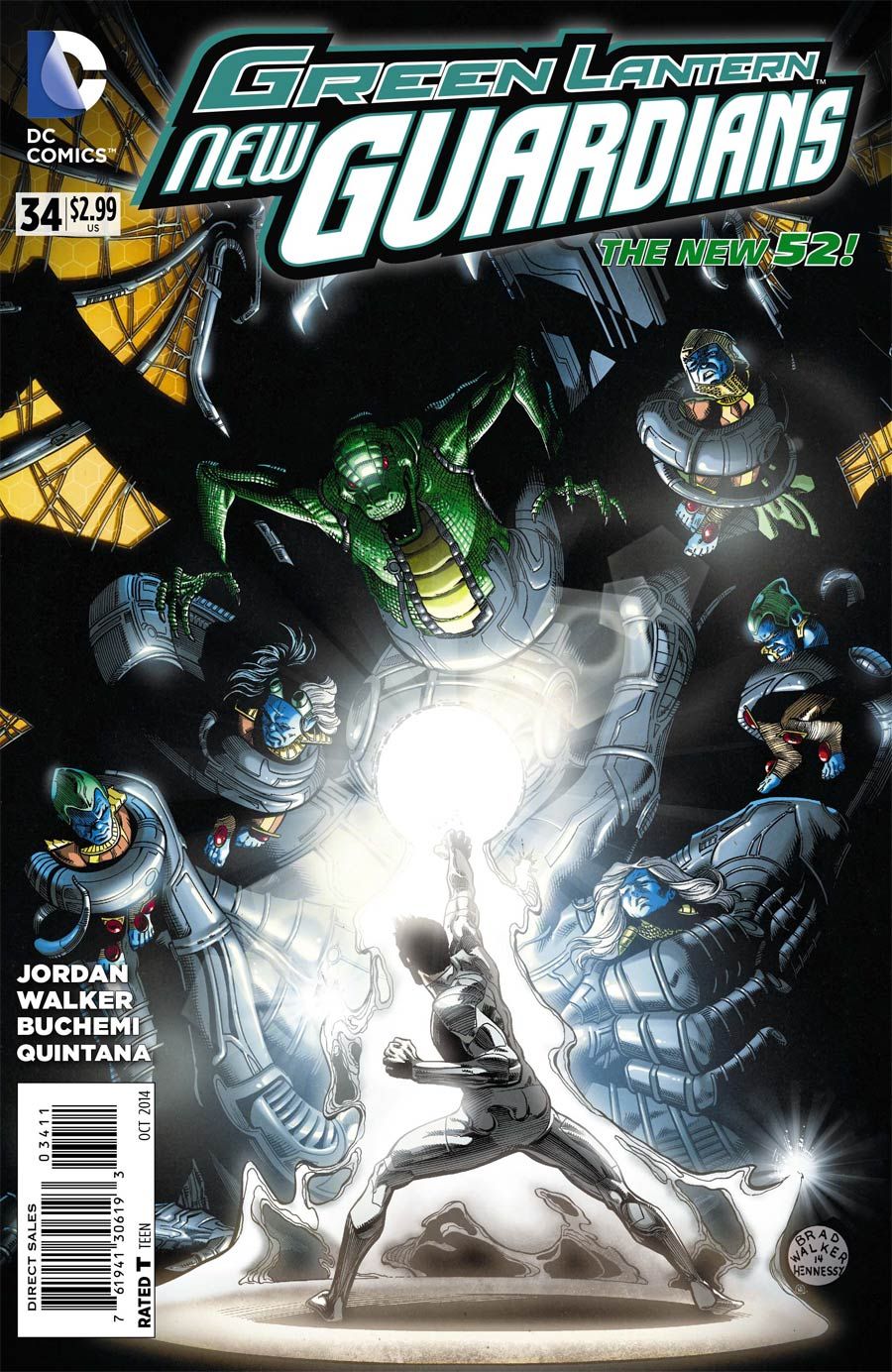 SH1 Green Lantern Comic New Guardians Comics Issue 34 DC Ingles