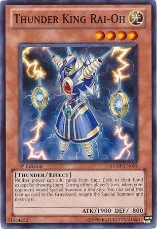 SH4 Thunder King Rai-Oh - RYMP-EN074 - Common 1st Edition Ra Yellow Mega Pack 1st Edition Singles