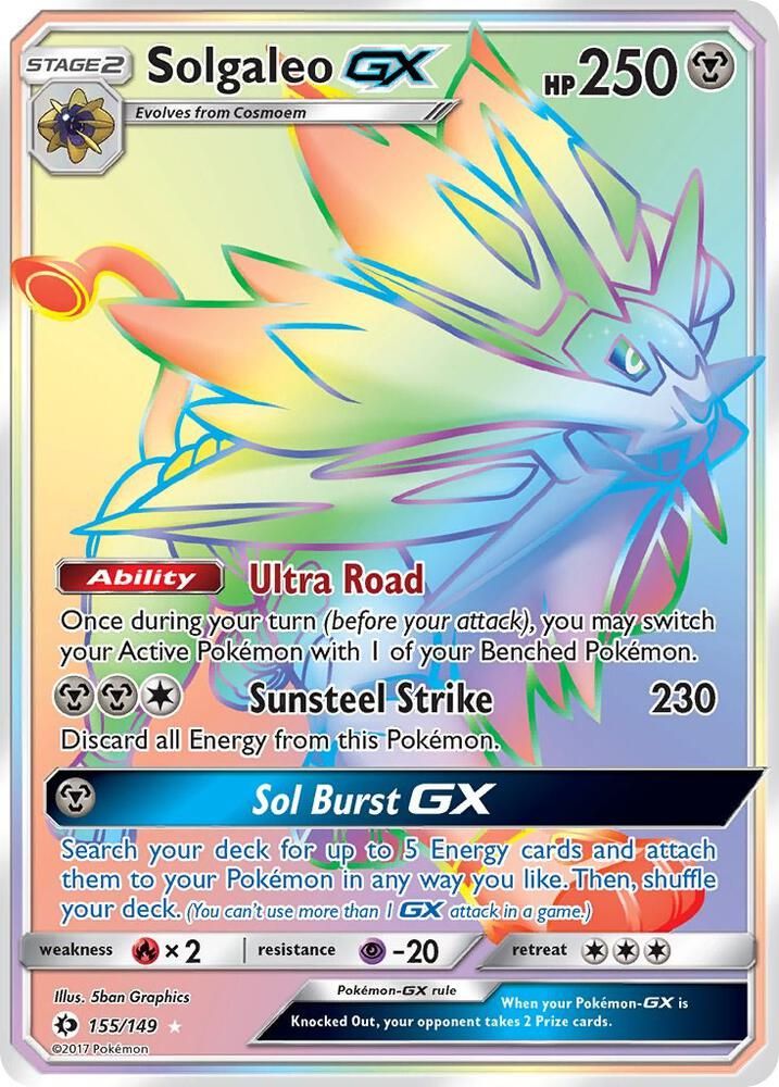 SJF Solgaleo GX (Secret) - SM Base Set (SM01)