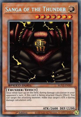 SJF Sanga of the Thunder (Secret Rare) - Speed Duel GX: Midterm Paradox (SGX2)