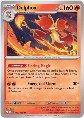 SH4 Delphox - ME04: Chaos Rising (CRI) Holo
