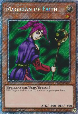 SJF Magician of Faith (Platinum Secret Rare) - Quarter Century Bonanza (RA03)