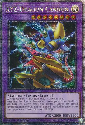 SJF XYZ-Dragon Cannon (Alternate Art) (Quarter Century Secret Rare) - 25th Anniversary Tin: Dueling Mirrors (MP24)