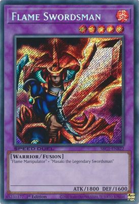 SJF Flame Swordsman (Secret Rare) - Speed Duel: Streets of Battle City (SBC1) Secret Rare