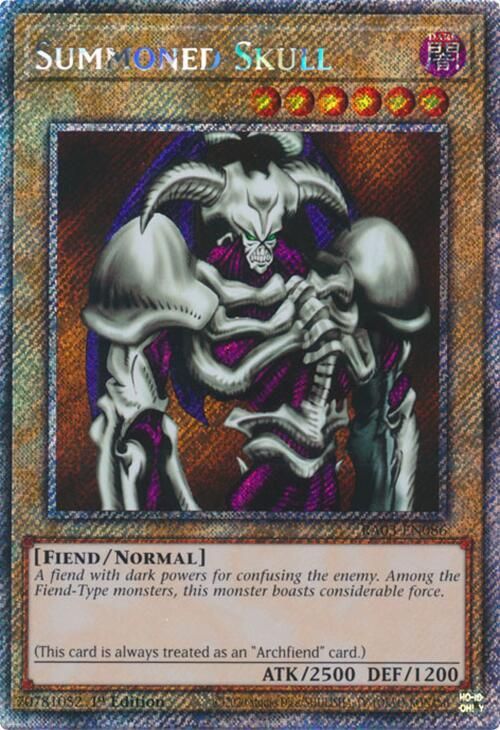 SJF Summoned Skull (Platinum Secret Rare) - Quarter Century Bonanza (RA03)