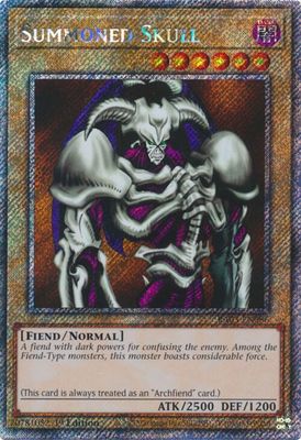 SJF Summoned Skull (Platinum Secret Rare) - Quarter Century Bonanza (RA03)