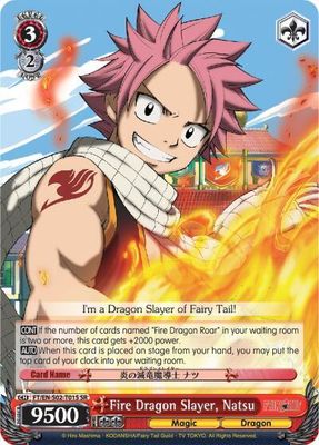 SJF Fire Dragon Slayer, Natsu (SR) - Fairy Tail ver.E (FT/EN-S02) Foil