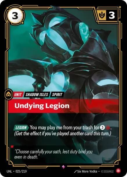 SJF Undying Legion - Unleashed (UNL) Foil